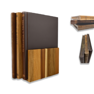 Non-slip Easy Clean Durable Book Cutting Board Set 100% Solid Wood