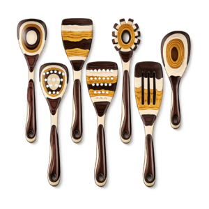 Customized Non Stick Wood Kitchen Utensils Set for Cooking
