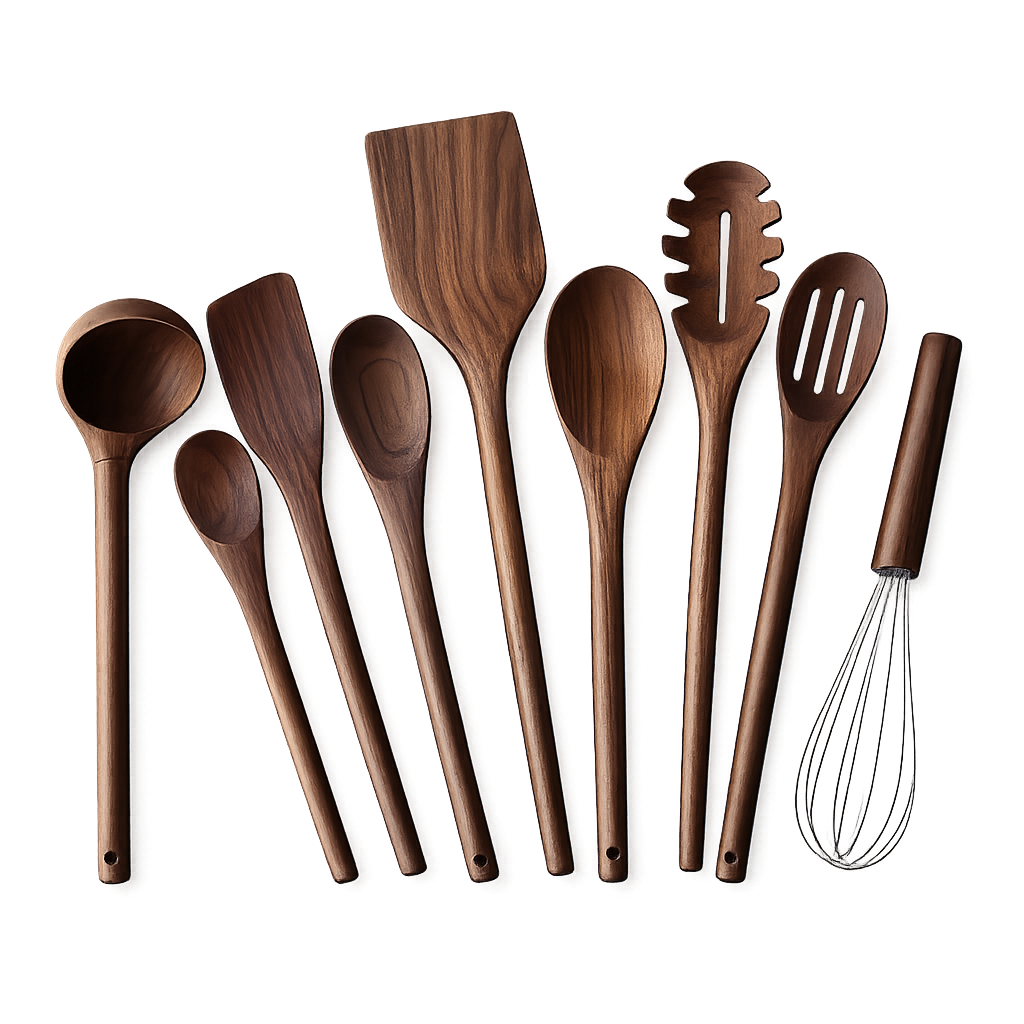 natural-black-walnut-wood-cooking-utensils-set